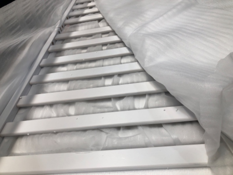 Photo 1 of **USED**  Graco Benton 5-in-1 Convertible Crib (White) – GREENGUARD Gold Certified, Converts from Baby Crib to Toddler Bed, Daybed and Full-Size Bed, Fits Standard Full-Size Crib Mattress Crib White
