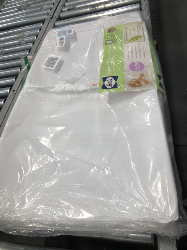 Photo 2 of **USED**  Sealy Baby Soybean Comfort 3-Sided Contoured -Diaper Changing Pad, White, 32” x 16”