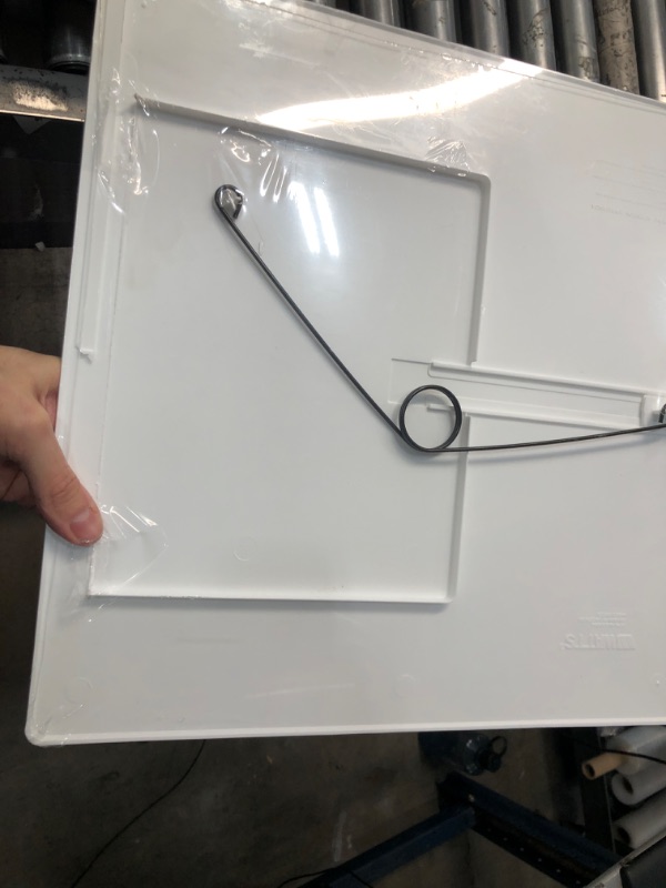 Photo 3 of **FACTORY SEALED**   Watts APU15 Spring Fit Drywall Access Panel, White & Fluidmaster AP-0808 Click Fit Access Panel for Plumbing, Wiring, and Cables, Size 8-in. x 8-in., Easy Install , White White 14 inch x 14 inch Panel + Panel