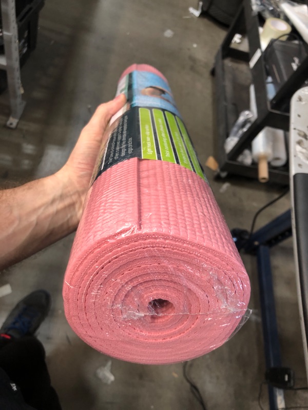 Photo 2 of **FACTORY SEALED**  ProsourceFit Yoga Mats 3/16” (5mm) Thick for Comfort & Stability with Exclusive Printed Designs Satya - Pink