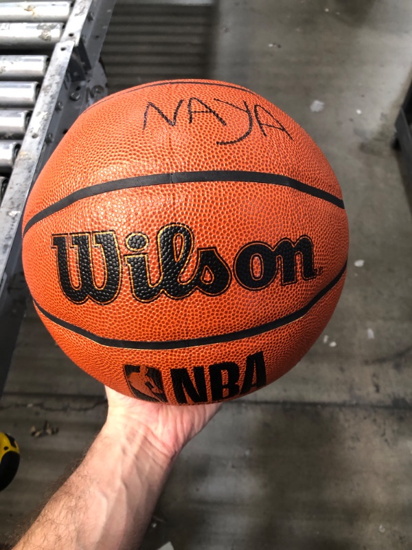 Photo 2 of **USED/HAS WRITING ON IT***   WILSON NBA Forge Series Outdoor Basketballs Size 7 - 29.5" Forge Brown