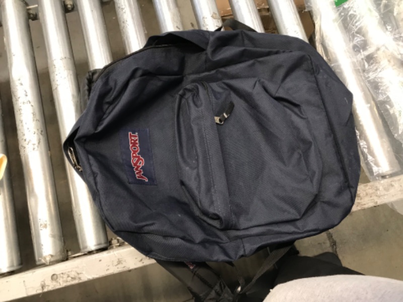 Photo 4 of **DAMAGE**JanSport SuperBreak One Backpack - Lightweight School Bookbag Navy
**ZIPPER BROKEN**