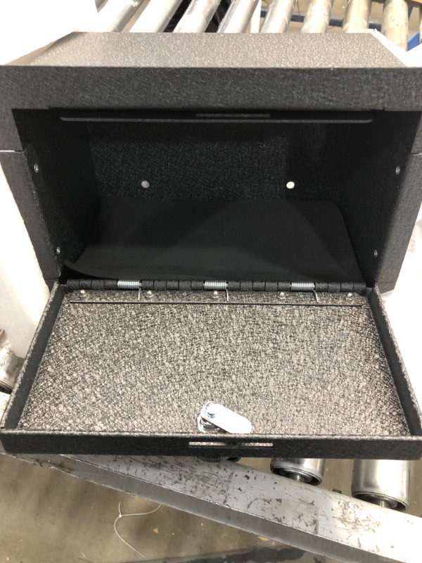 Photo 1 of LAYSAY Center Console Safe Guns Storage Box Console Vault Compatible with Chevrolet Silverado and GMC Sierra 1500 Series, Sierra 2500 and 3500 Series, with 4-Digit Combo Lock, Center Console Organizer