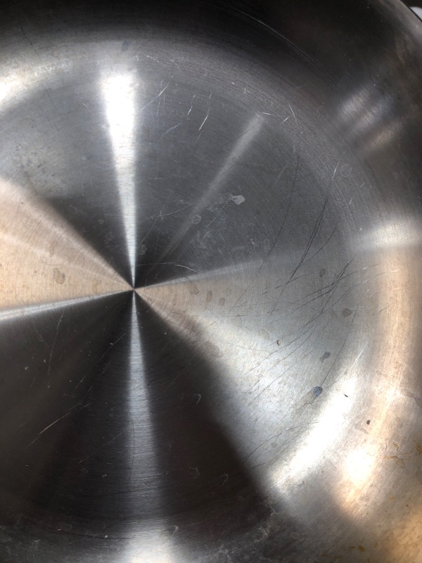 Photo 2 of **USED/SCRATCHED**   Stainless Steel Pan- 10"