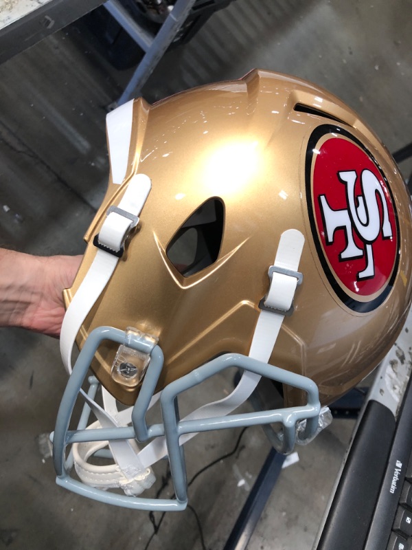 Photo 2 of **NEW**  Riddell NFL Full Size Replica Speed Helmet San Francisco 49ers One Size