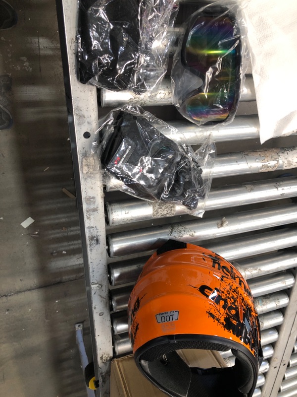 Photo 1 of **NEW**   TRIPERSON Dirt Bike Off-Road Motocross ATV Motorcycle Helmet for Men Women,Professional Competition Helmet DOT Certified (Orange, X-Large) Orange X-Large