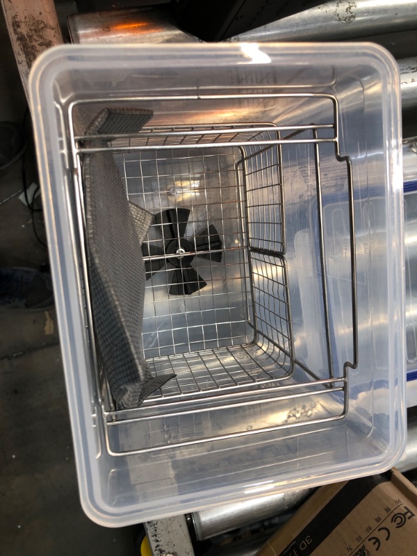 Photo 4 of **USED/POSSIBLE MISSING PIECES**     Creality Wash and Cure Station UW-01 2 in 1 Machine for Creality Resin 3D Printer UV Curing Rotary Box Bucket for LCD/DLP/SLA Washing Size 7.48x6.06x7.87 inches