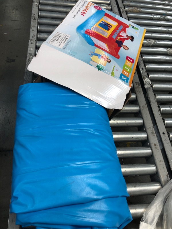 Photo 2 of **UNABLE TO TEST** Intex Inflatable Jump-O-Lene Playhouse Trampoline Bounce House for Kids Ages 3-6 Pool Red/Yellow, 68-1/2" L x 68-1/2" W x 44" H 1 Pack