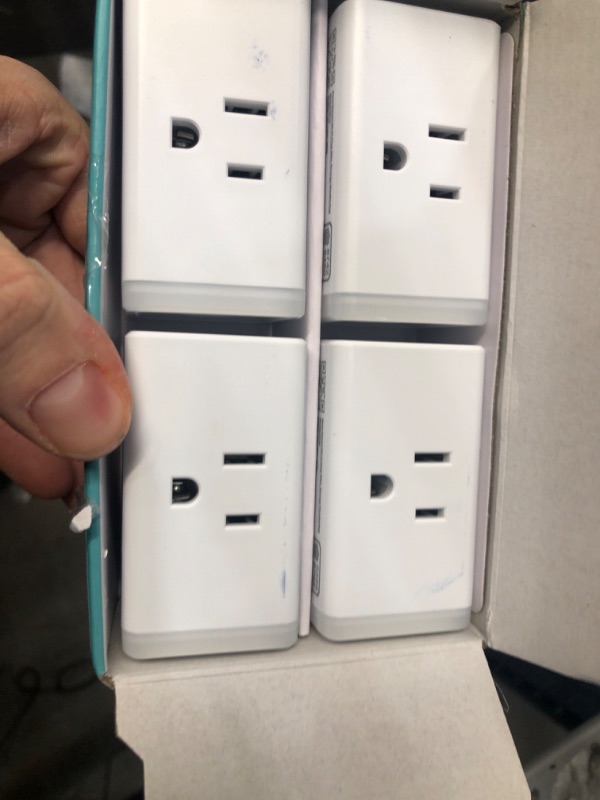 Photo 2 of **USED**  Kasa Smart Plug Mini 15A, Apple HomeKit Supported, Smart Outlet Works with Siri, Alexa & Google Home, No Hub Required, UL Certified, App Control, Scheduling, Timer, 2.4G WiFi Only, 4-Pack (EP25P4) Apple HomeKit 4-Pack