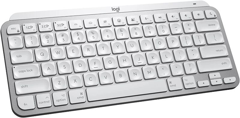 Photo 1 of Logitech MX Keys Mini for Mac Minimalist Wireless Illuminated Keyboard, Compact, Bluetooth, Backlit Keys, USB-C, Metal Build, Compatible with MacBook Pro,Macbook Air,iMac,iPad
