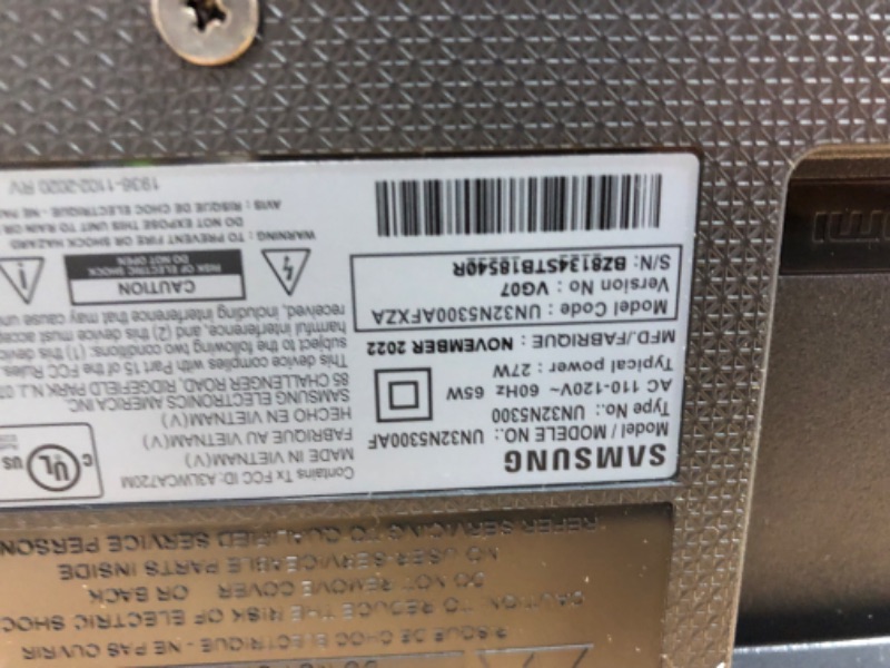 Photo 1 of (see notes on functionality)
SAMSUNG 32-inch Class LED Smart FHD TV 1080P (UN32N5300AFXZA, 2018 Model)