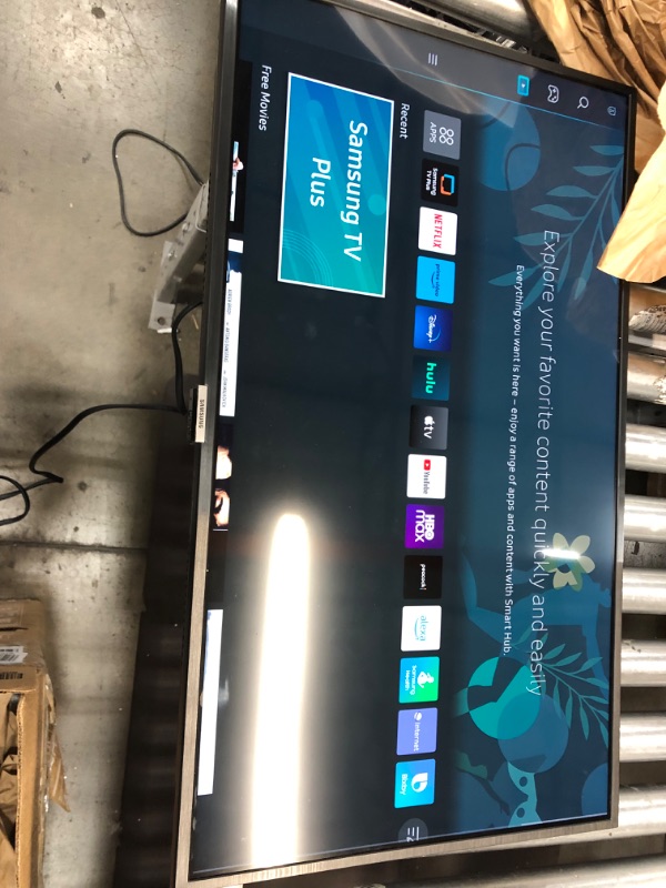 Photo 2 of SAMSUNG 32-Inch Class QLED Q60A Series - 4K UHD Dual LED Quantum HDR Smart TV with Alexa Built-in (QN32Q60AAFXZA, 2021 Model) 32 in TV Only