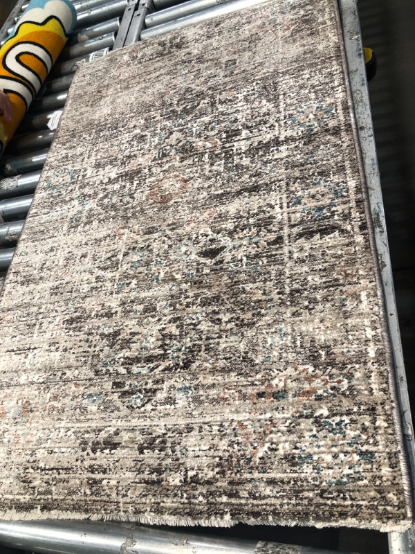 Photo 2 of **INACCURATE STOCK PHOTO***   Magnolia Home by Joanna Gaines x Loloi Millie MIE-03 Collection Charcoal / Dove 2'-3" x 3'-10" Accent Rug 2'-3" x 3'-10" Charcoal / Dove