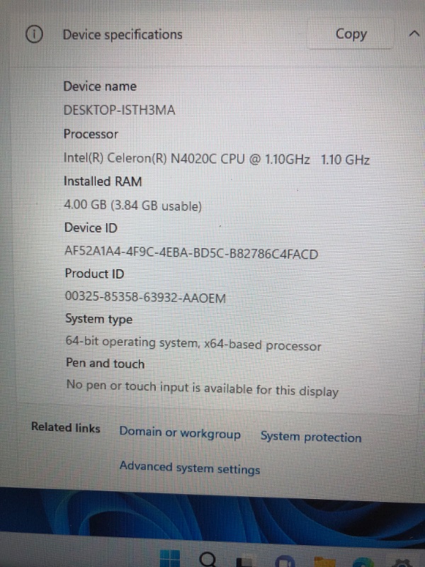 Photo 4 of SGIN Laptop 15.6 Inch, 4GB DDR4 128GB SSD Windows 11 Laptops with Intel Celeron N4020C(up to 2.8 GHz), Intel UHD Graphics 600, Mini HDMI, WiFi, Webcam, USB3.0, Bluetooth 4.2 4GB RAM 128GB SSD