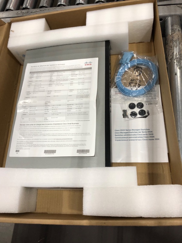 Photo 3 of Cisco SG350X-24PD Stackable Managed Switch | 20 ports Gigabit | 4 Ports 2.5G Multigigabit | 375W PoE | 2 x 10G Combo + 2 x SFP+ | Limited Lifetime Protection (SG350X-24PD-K9-NA) 24-port (1G/2.5G)/ PoE+/ 375W / 4xUplinks (10G)