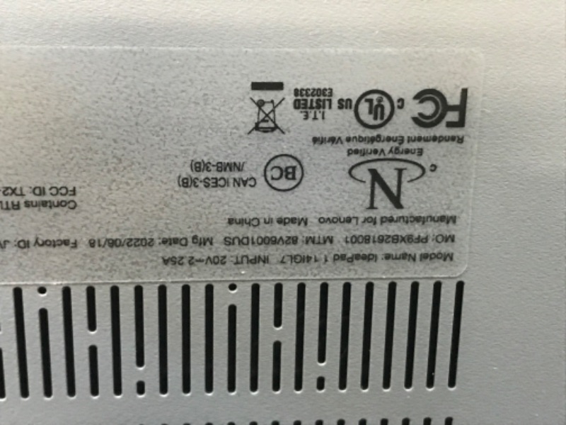 Photo 11 of Lenovo Ideapad 1i, 14.0" Laptop, Intel Pentium N5030, 4GB RAM, 128GB eMMC Storage, Cloud Grey, Windows 11 in S Mode, 82V6001DUS