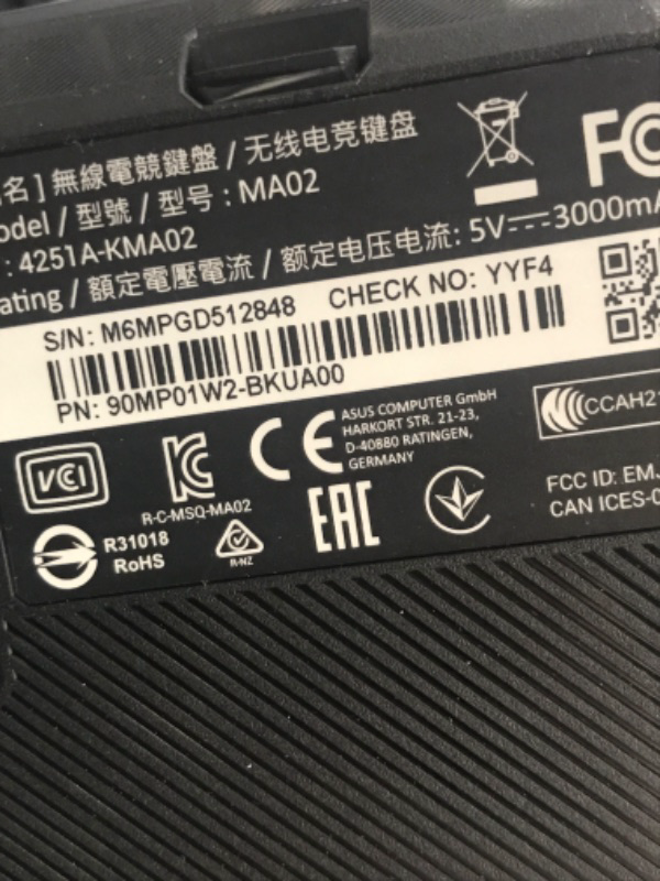Photo 1 of ASUS ROG Claymore II Wireless Modular Gaming Mechanical Keyboard (ROG RX Blue Switches, detachable numpad & wrist rest for TKL 80%/100%, Aura Sync, media controls, fast charge, USB 2.0 Passthrough) ROG Claymore II (RX Blue Switches) Keyboard