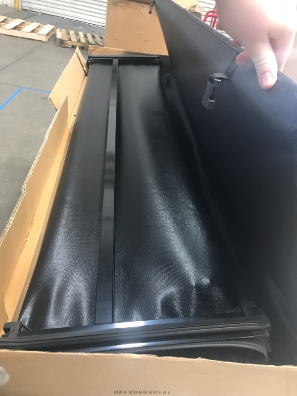 Photo 3 of **A 4X4, NOT A RAM 6.4/ MINOR DAMAGE**
OEDRO Soft Quad Fold Truck Bed Tonneau Cover Compatible with 2002-2023 Dodge Ram 1500 (Inclu. Classic & New), 2003-2023 Dodge Ram 2500 3500, Fleetside 6.4 Ft Bed w/o Ram Box 6.4ft Bed Quad-fold Soft