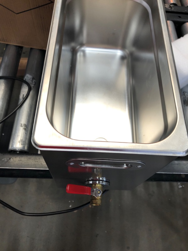 Photo 1 of **MINOR DAMAGE**  VEVOR Commercial Ultrasonic Cleaner 6L Professional Ultrasonic Cleaner 40kHz with Digital Timer&Heater 110V Excellent Cleaning Machine for Watch Instruments Industrial Parts Excellent Cleaner Solution