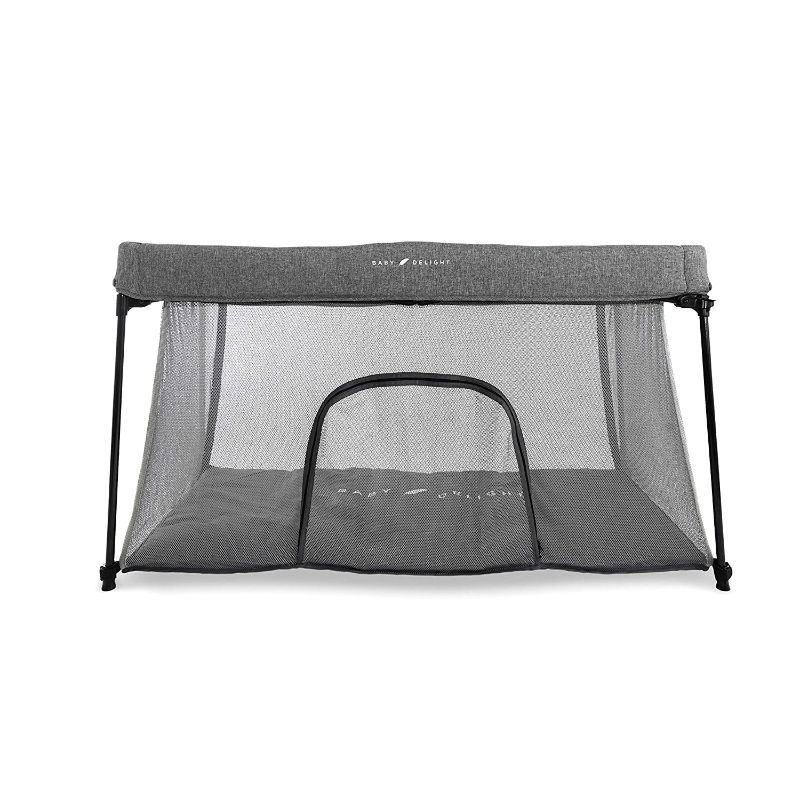 Photo 1 of Baby Delight Go With Me Nod Deluxe Portable Crib & Playard, Charcoal Tweed