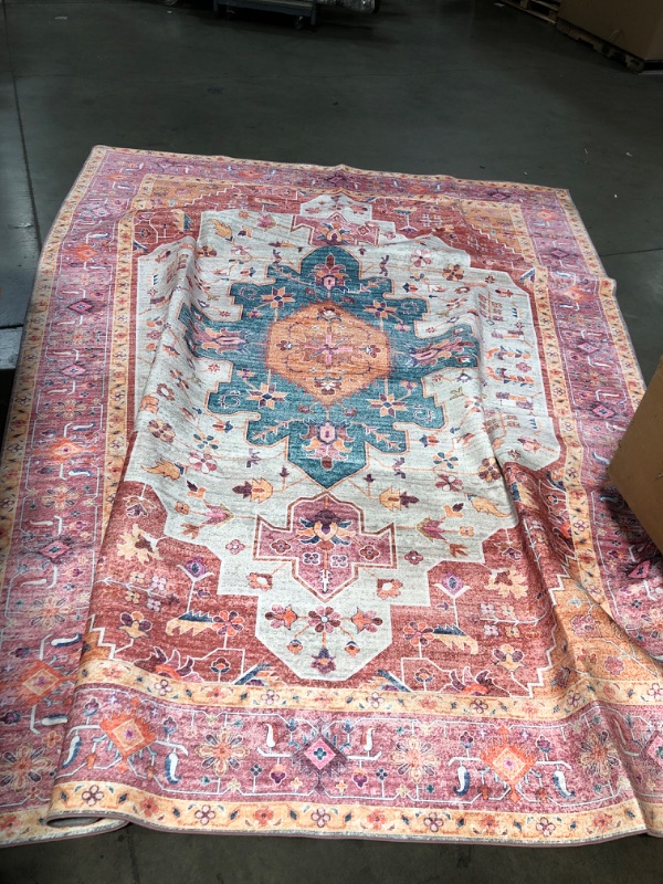 Photo 1 of **No info found**
Larg indoors area rug, size around W 9 x L 12