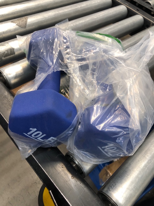 Photo 1 of 10 lbs weight set blue