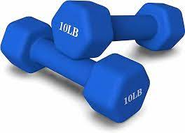 Photo 1 of 10 lbs weight set blue