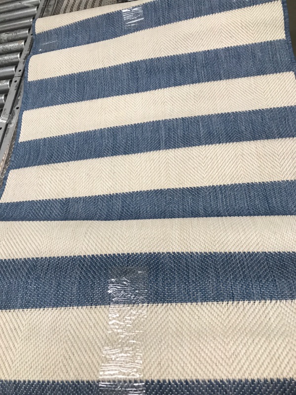 Photo 2 of 
nuLOOM Haylie Blue Stripe Chevron Rug 36" x 60"
Size Name:3 ft x 5 ft
Colour Name:Blue