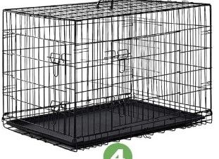 Photo 1 of 
BestPet Dog Crate for Large Dogs,48 Inch Dog Kennel One Door,Folding Mental Pet Dog Cages with Divider Panel , Tray ,Black
Size:30" x 48"