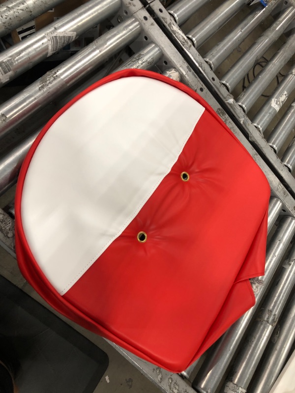 Photo 2 of Complete Tractor 3010-1703 Seat Cushion, Red and White 21 Inch Compatible with/Replacement for Tractors T295RW