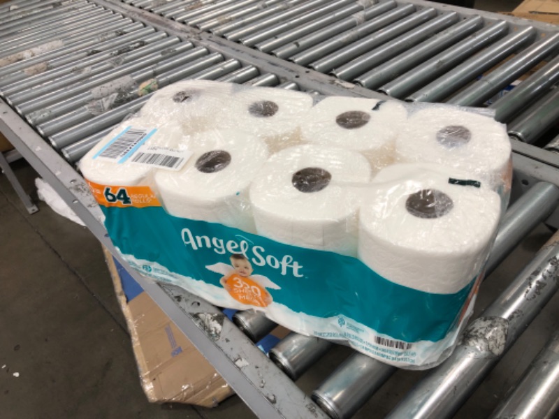 Photo 2 of Angel Soft® Toilet Paper, 16 Mega Rolls = 64 Regular Rolls, 2-Ply Bath Tissue