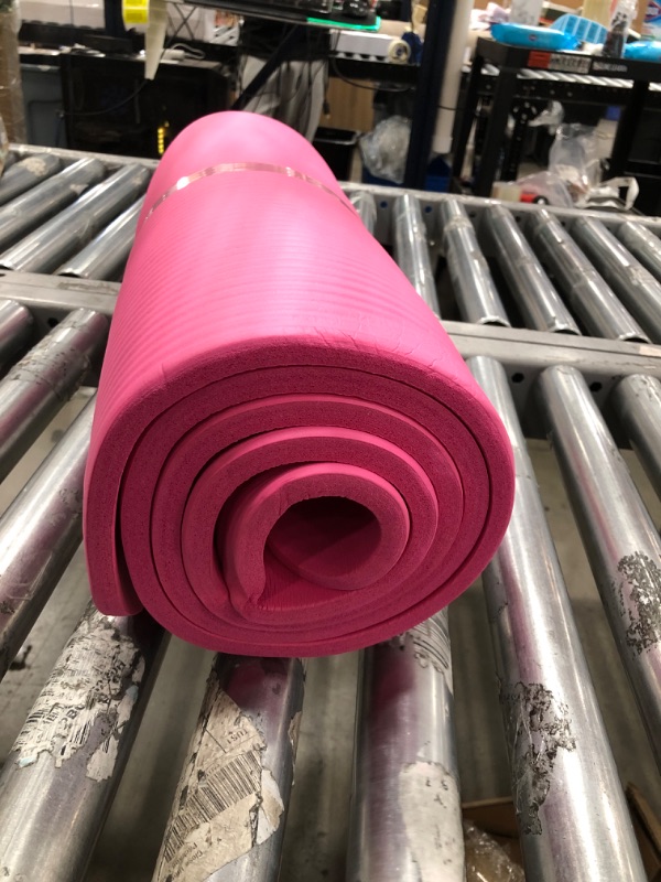 Photo 3 of Amazon Basics 1/2-Inch Extra Thick Exercise Yoga Mat Pink Yoga Mat