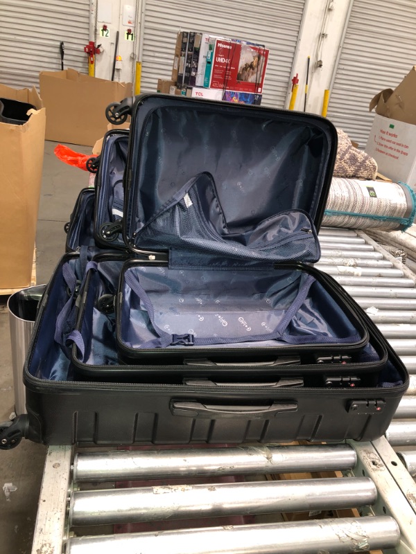 Photo 3 of (SEE NOTES) COOLIFE Luggage 3 Piece Set Suitcase Spinner Hardshell Lightweight TSA Lock 4 Piece Set