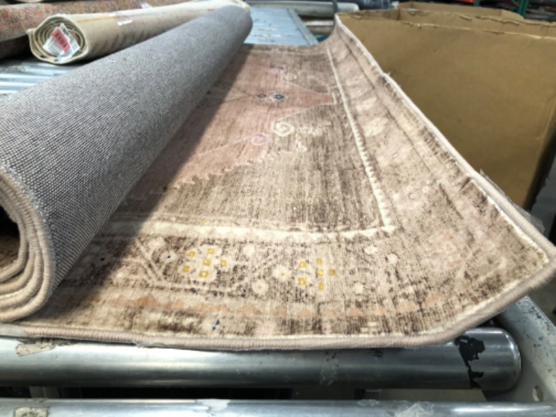 Photo 2 of Magnolia Home by Joanna Gaines x Loloi Sinclair SIN-06 Collection Machine Washable Clay / Tobacco 5'-0" x 7'-0" Area Rug 5'-0" x 7'-0" Clay / Tobacco