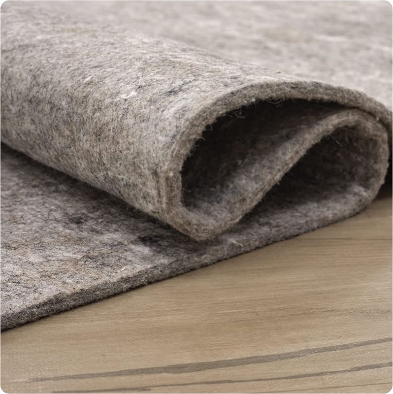 Photo 1 of  6' x 9'ft  Rug Pad Underlay,3/8inch Thickness, Premium Comfort for Underfoot – Safe for All Floors (Beige/Grey Variety Multicolor)