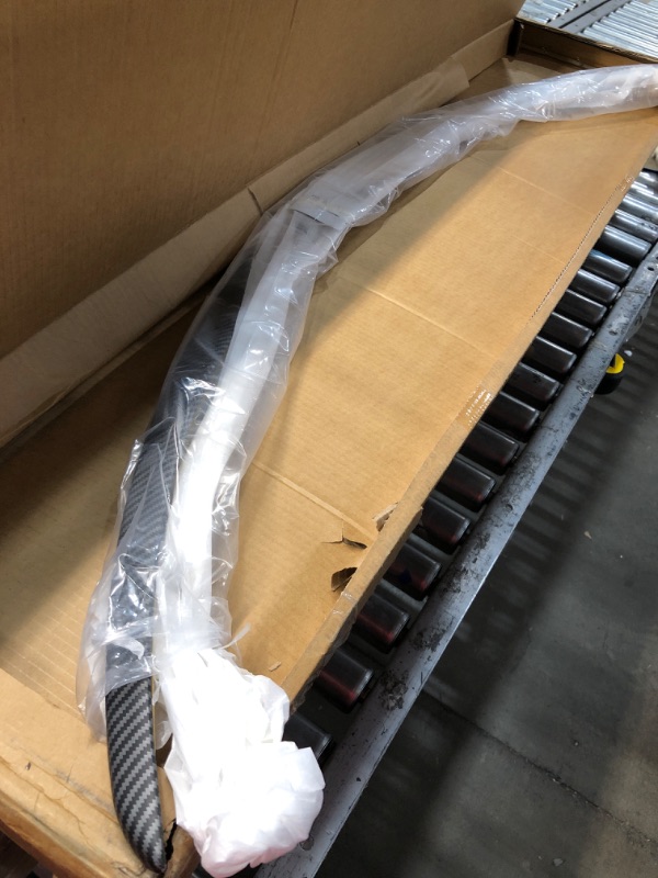 Photo 1 of Huray Fit Tesla Model Y Spoiler Original Rear Spoiler Wing Lip for 2019 2020 2021 2022 Tesla Model Y Accessories (Matte Black Carbon Fiber Pattern)
