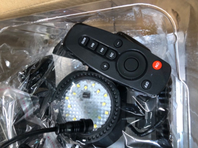 Photo 1 of HULPPRE 2pack Solar Shed Light 4+1 Leaves 136Leds Brighter Solar Light Indoor&Outdoor with Remote,IP65 Waterproof Barn/Chicken Coop/Workshop/Ceiling/Pendant Light for Patio,Garden,Yard,Gazebo