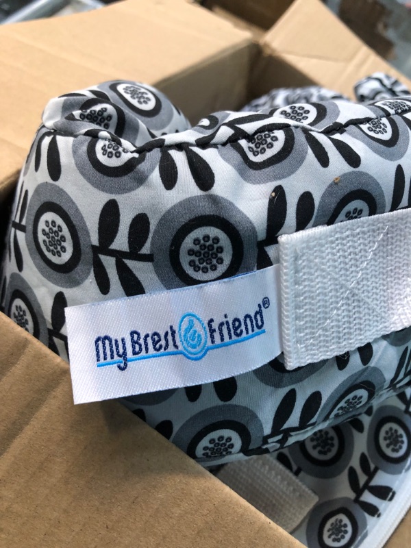 Photo 1 of My Brest Friend Original Nursing Pillow for Breastfeeding, Nursing and Posture Support with Pocket and Removable Slipcover, Midnight Poppy