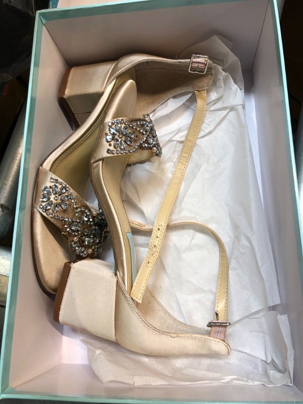 Photo 1 of Betsey Johnson Women's Sb-Mel Heeled Sandal 6 Champagne