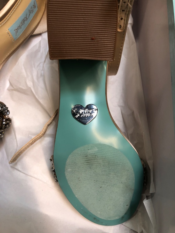 Photo 1 of Betsey Johnson Women's Sb-Mel Heeled Sandal 6 Champagne