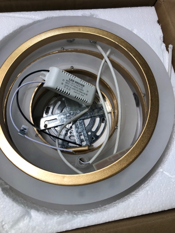 Photo 3 of 
TEMINBU Modern LED Ceiling Light, 4 Rings 