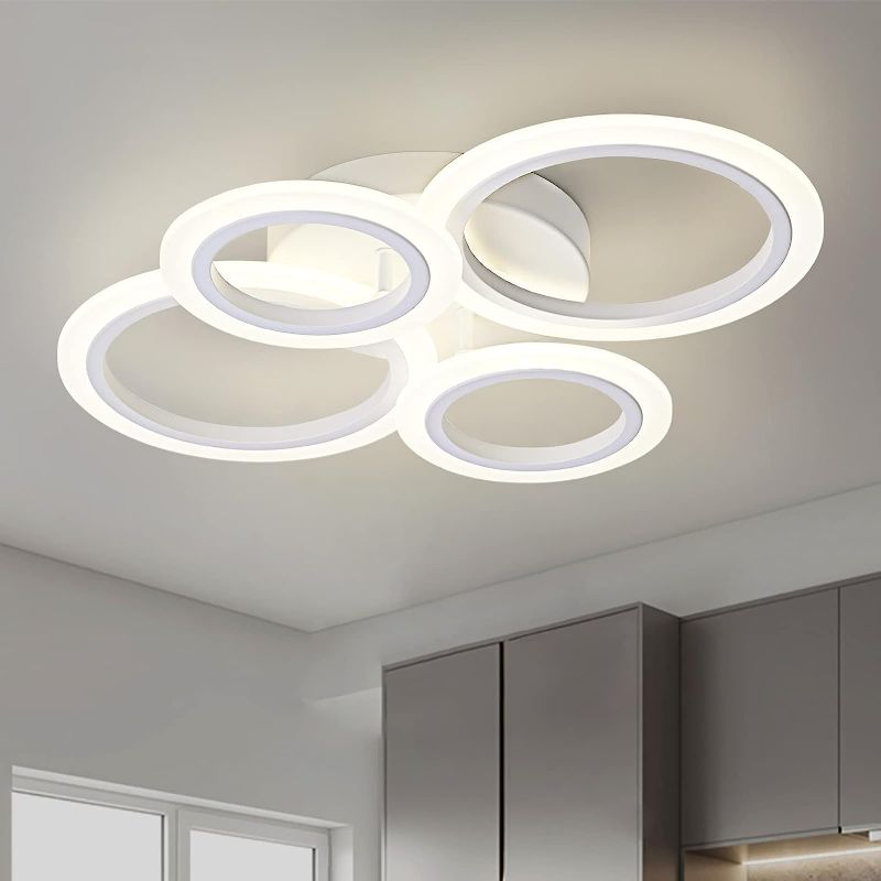 Photo 1 of 
TEMINBU Modern LED Ceiling Light, 4 Rings 