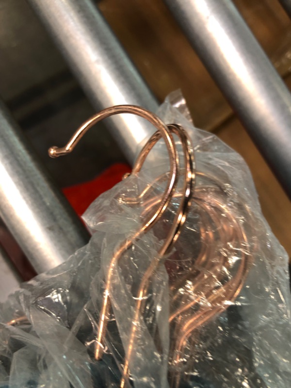 Photo 3 of MIZGI Premium Velvet Hangers 15pk teal with rose gold hook