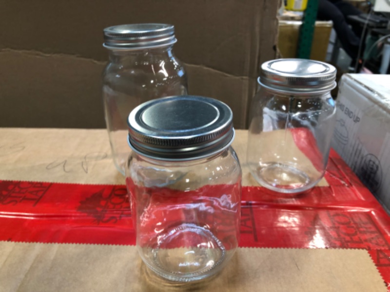 Photo 3 of 3pk Mason jar w/lids