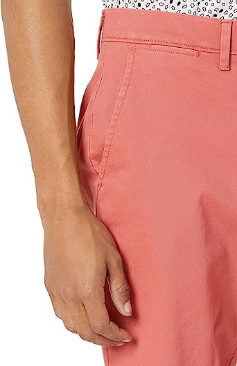 Photo 1 of Men's Slim-Fit Casual Stretch Khaki Pant-COLOR WASHED RED/PEACH
36/L