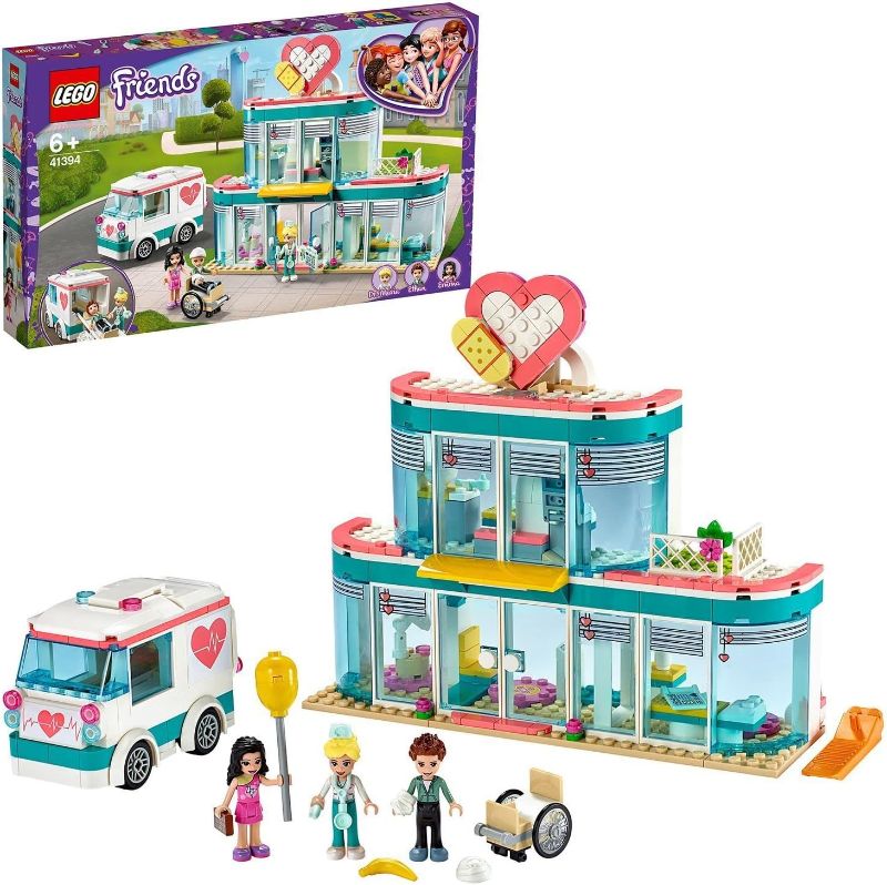 Photo 1 of LEGO 41394 Friends Heartlake City Hospital Playset with Emma and 2 Other Mini Dolls

**OPNED BOX FOR PICTURES**