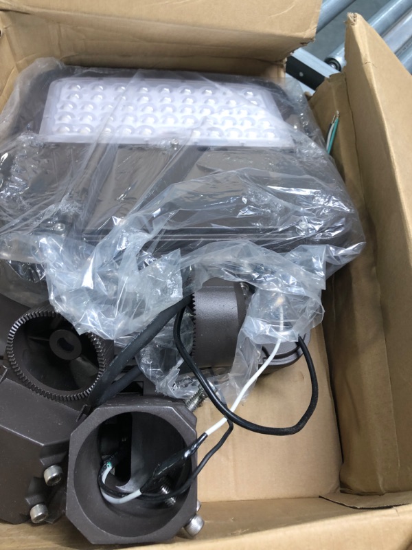 Photo 1 of CINOTON LED Parking Lot Lighting with Dusk to Dawn Photocell, Commercial LED Shoebox Light Slip Fitter 5000K Daylight Large Area Yard Street Lights, Waterproof IP65 Outdoor Pole Light 150W, Pack of 2 Slip Fit Mount || 150W || 2Pack Daylight White || 19500