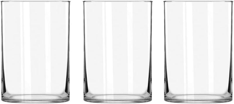 Photo 1 of 3 Pack Clear Glass Cylinder Vases, Table Flowers Vase,for Wedding Decorations and Formal Dinners (6 Inch)