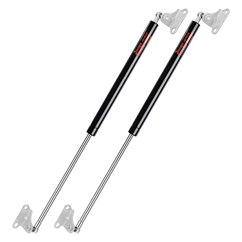 Photo 1 of 23 inch Gas Strut 67 lbs 300 N Per Prop, 23" Gas Spring Shock with L-Type Mounts Lift for Window, Floor Door, Toolbox lid, Cabinet Cover (Fit 53-73 lbs Lid) Qty 2 by PAMAGOO