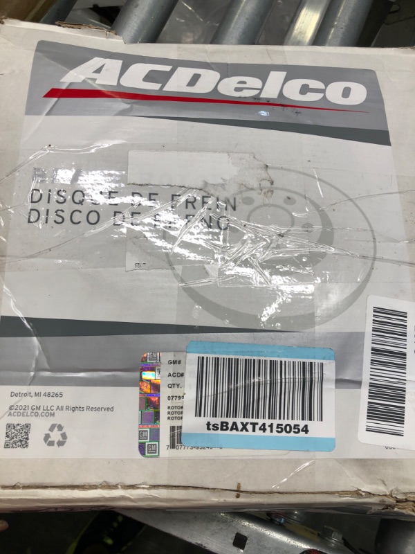 Photo 2 of ACDelco Silver 18A2821A Rear Disc Brake Rotor